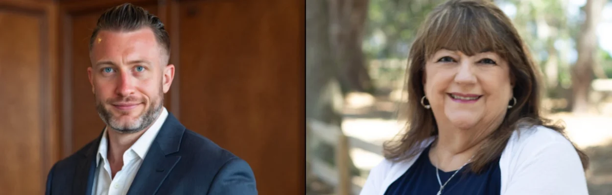 St. Johns County School Board District 1 candidates Kevin Allen and Beverly Slough