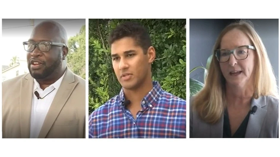 Portraits of candidates for Duval County School Board
