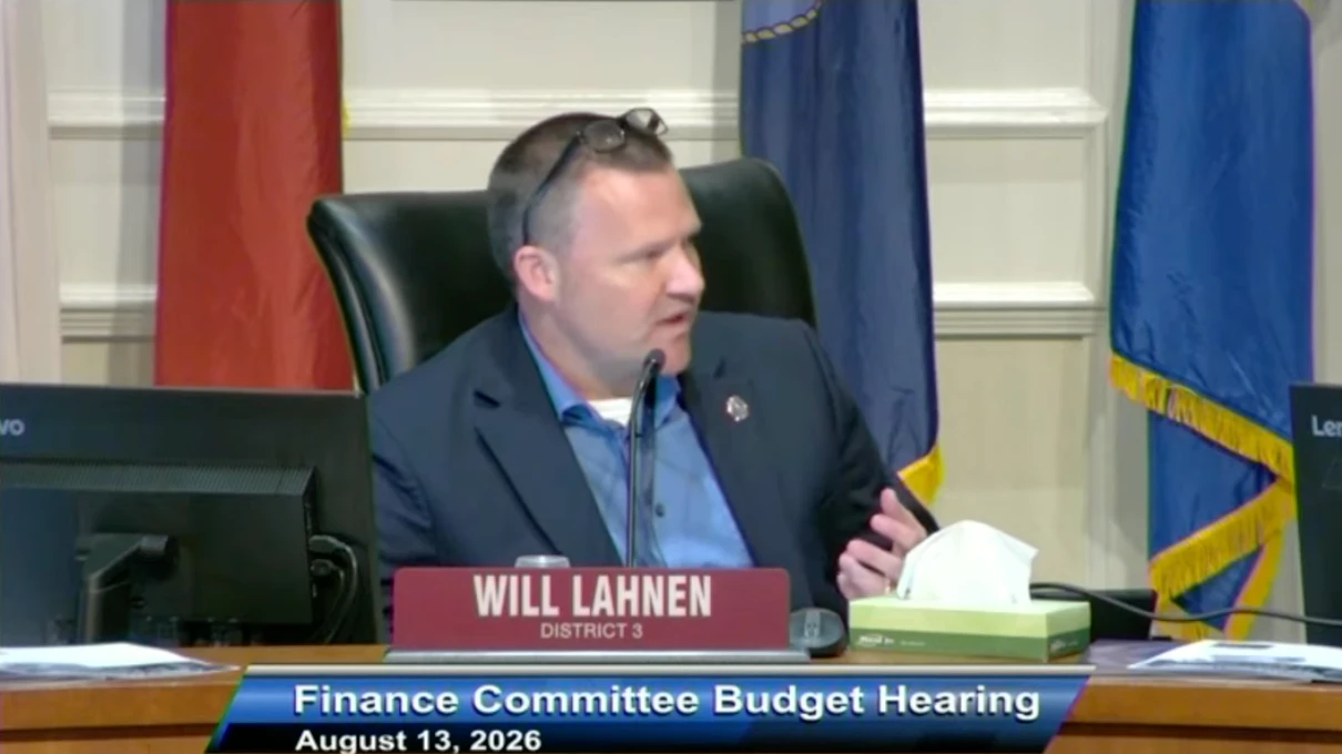 Will Lahnen, chairman of the council's finance Committee, discusses budget cuts