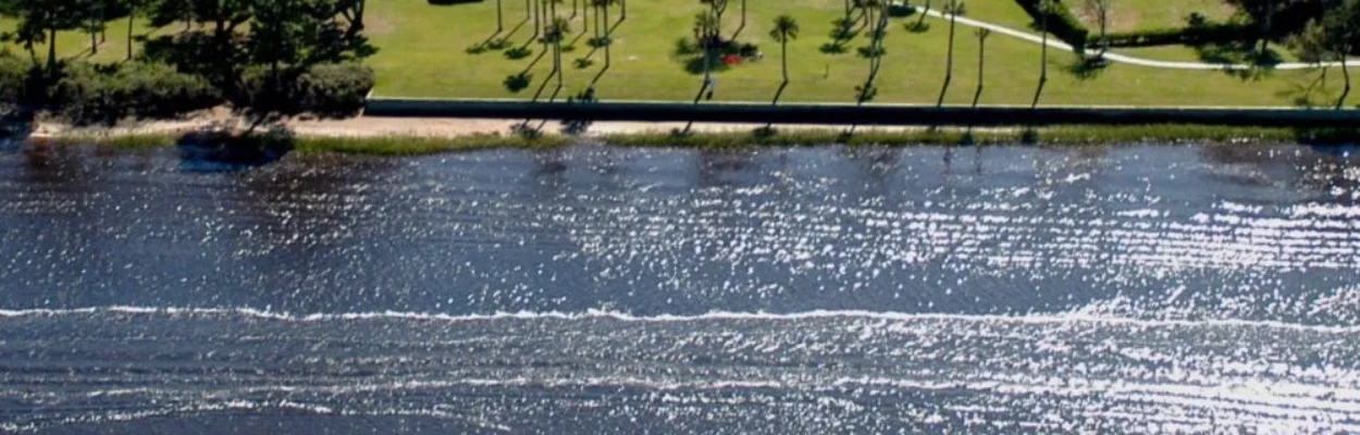 The Fort George River, where red tide has been detected.