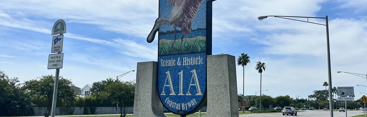 An entrance sign for St. Johns County