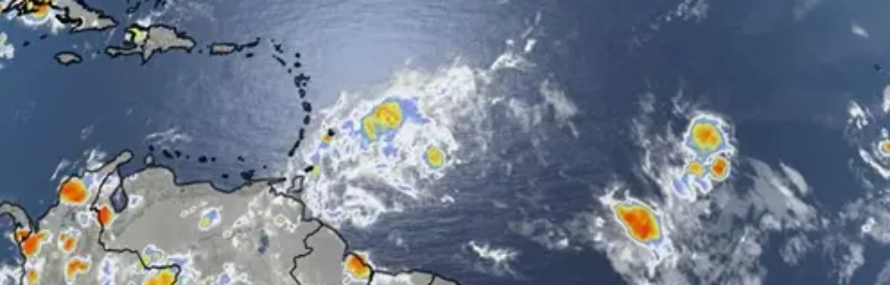 Satellite photo of the Atlantic basin on August 16, 2026.