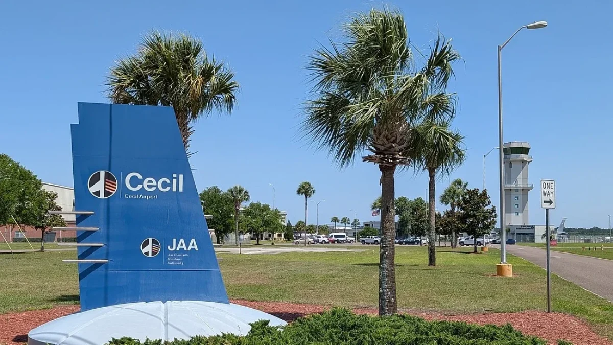 Cecil Airport sign