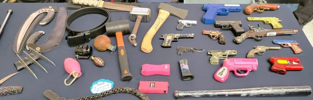 Display of prohibited items
