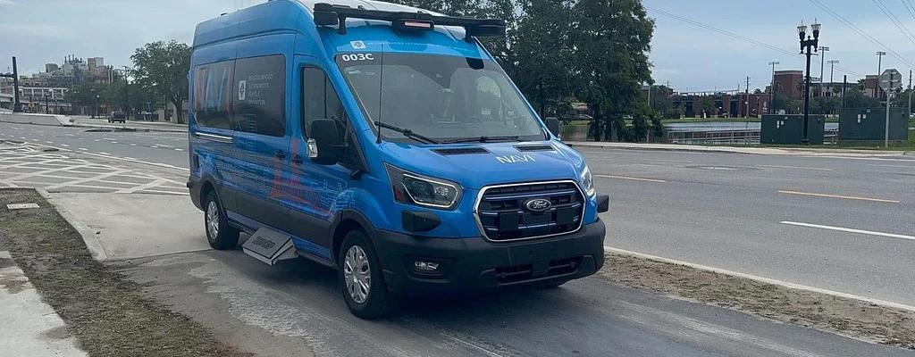JTA’s NAVI shuttles currently have a capacity of carrying up to 8 to 9 passengers