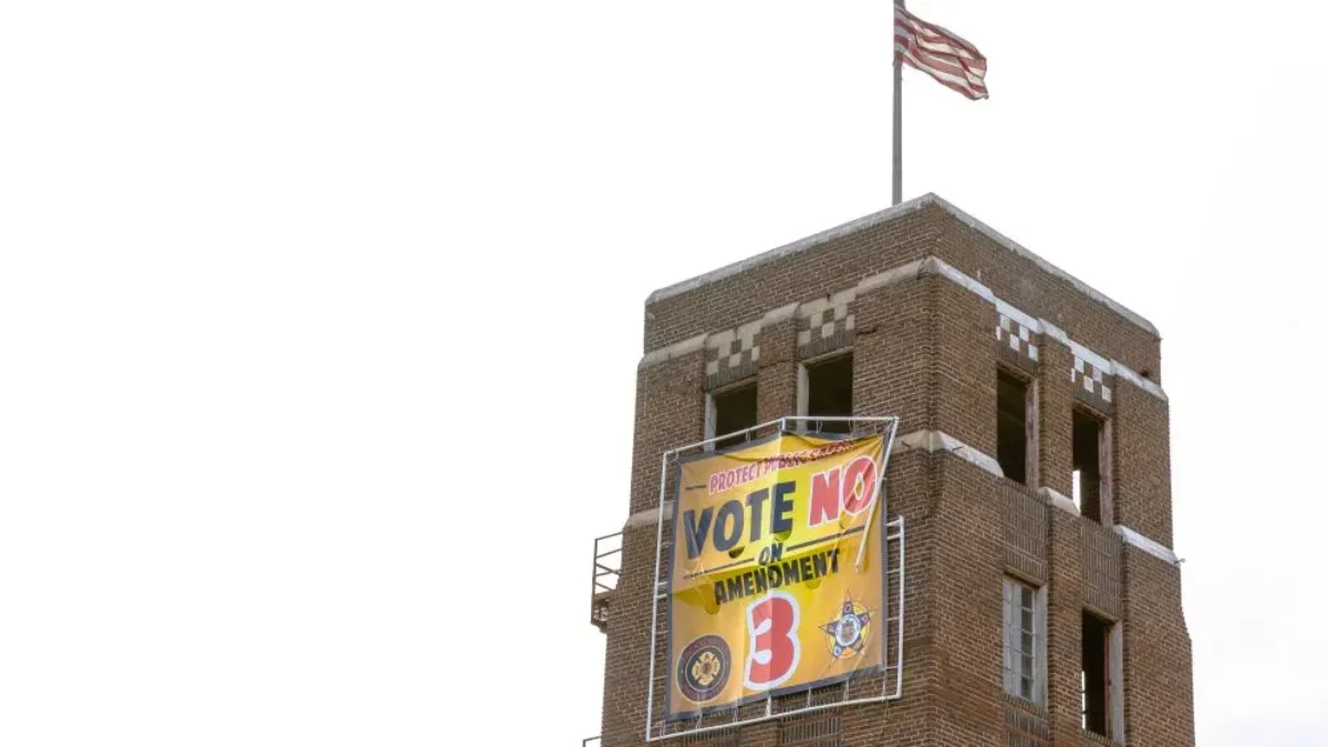 JFRD tower banner has no reference to property insurance
