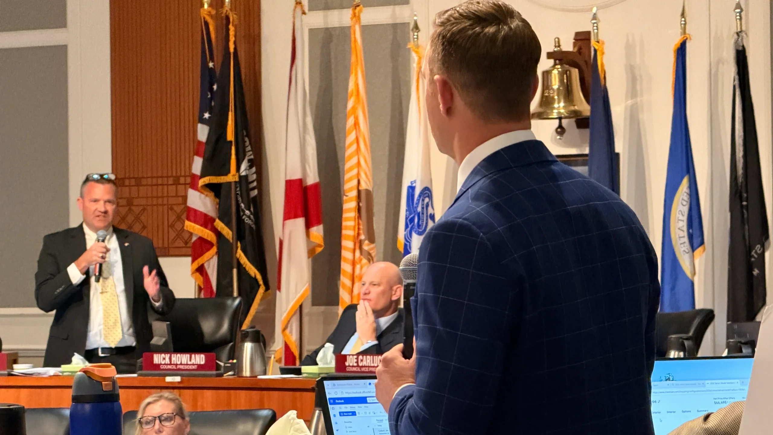 Council member Will Lahnen on budget night