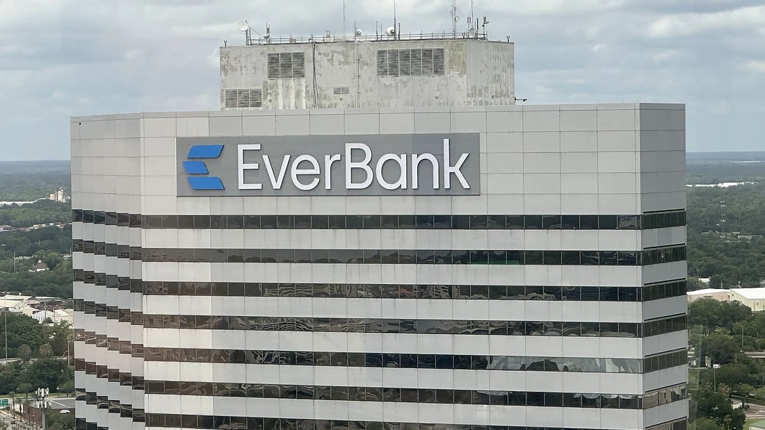 The top of the EverBank building in Jacksonville.