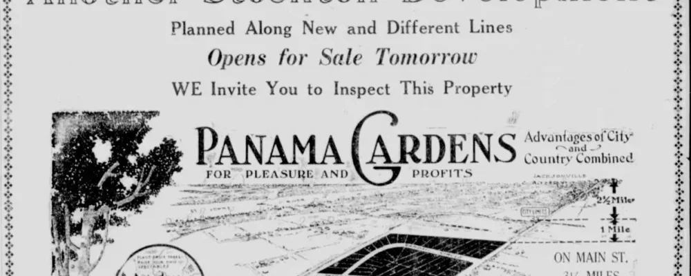 North of downtown Jacksonville, the Panama Gardens neighborhood preserve a century-old vision of suburban life that was remarkably ambitious for its time.
