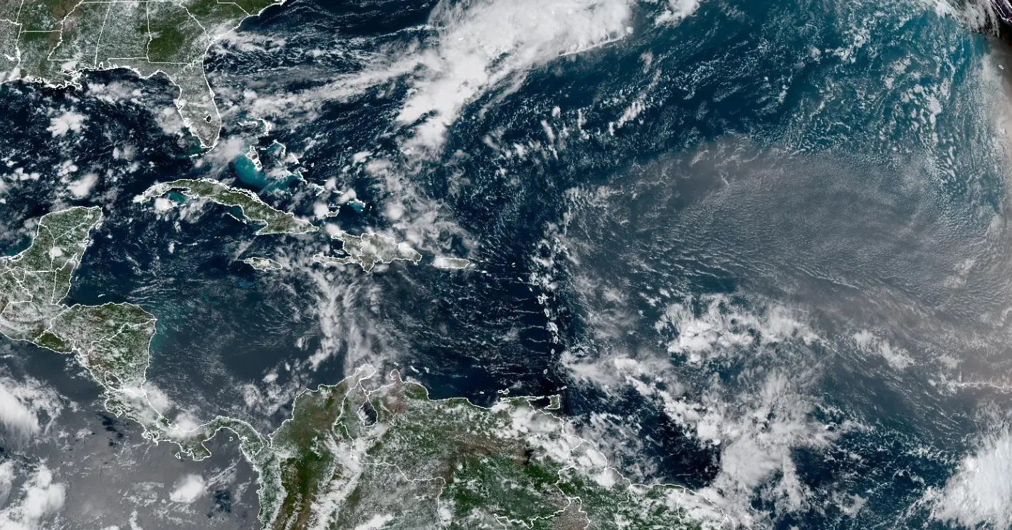 A satellite image shows the Atlantic, Caribbean and Gulf on Sept. 9, 2026.