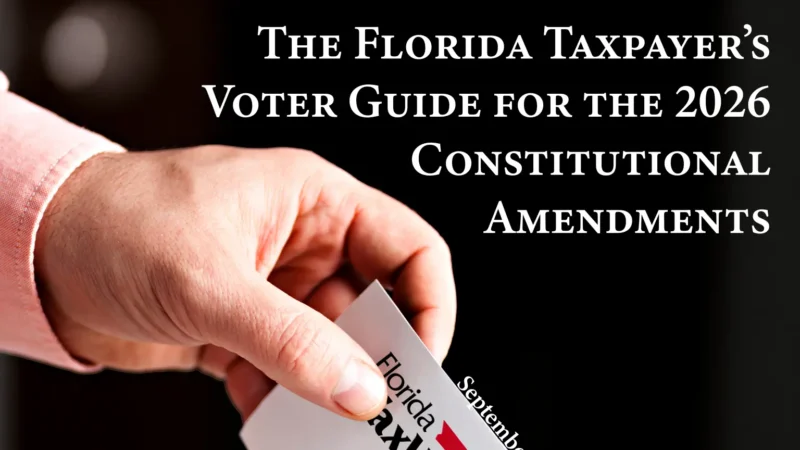 Featured image for “Florida TaxWatch urges ‘no’ vote on Amendment 3”
