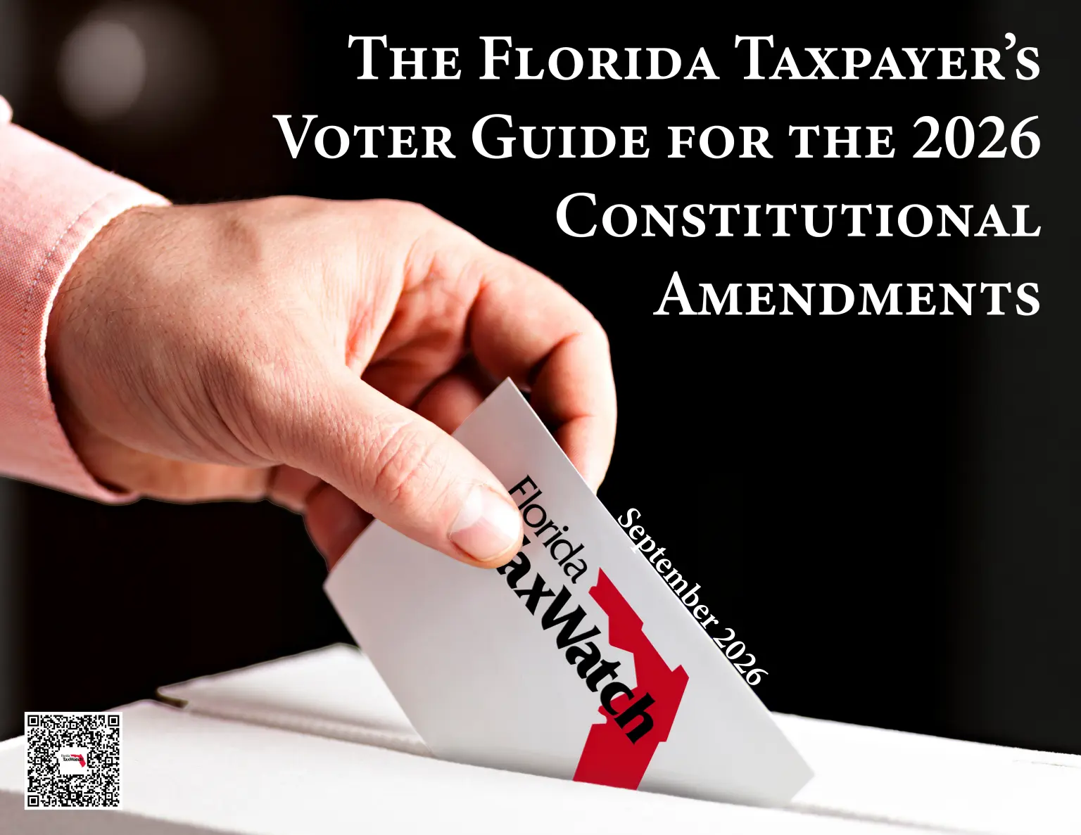 A statewide government watchdog group issued its “2026 Florida TaxWatch Voter Guide to Florida’s Constitutional Amendments," including Amendment 3, on Friday, September 18, 2026.
