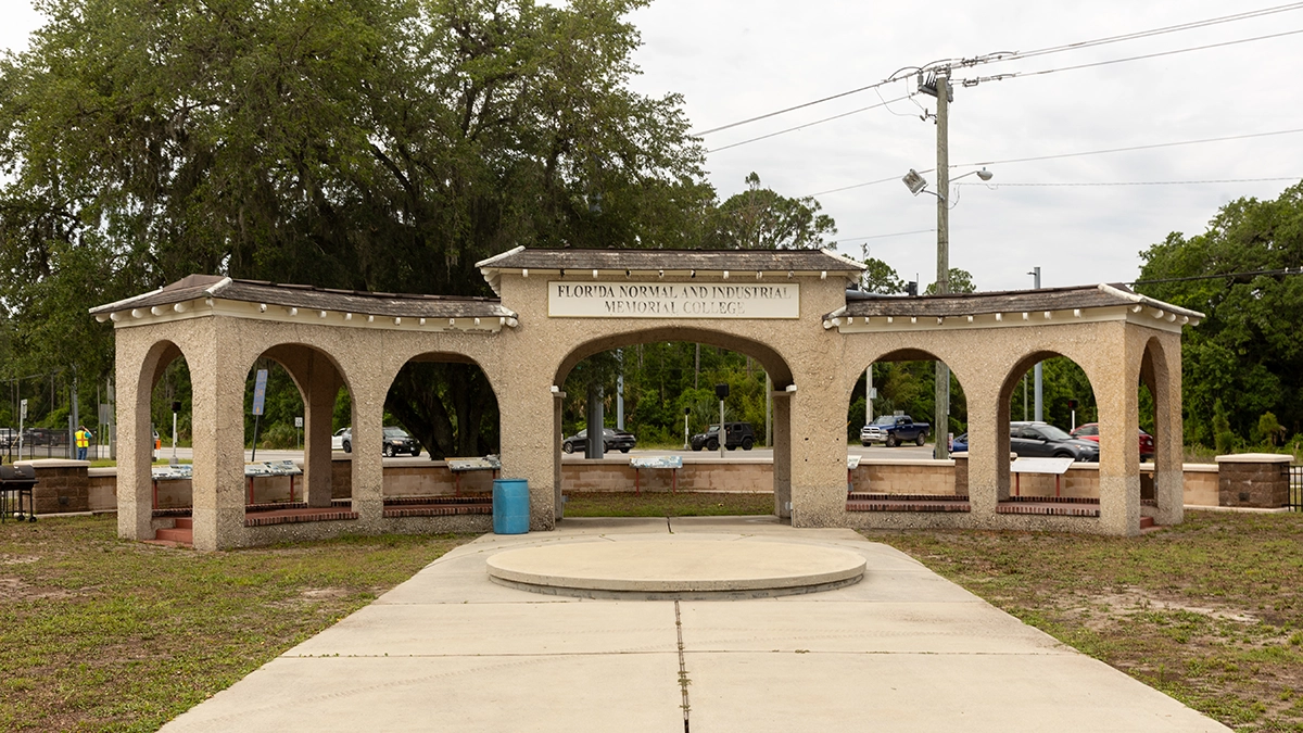 The site of a planned state Black history museum, previously the home of Florida Memorial University.