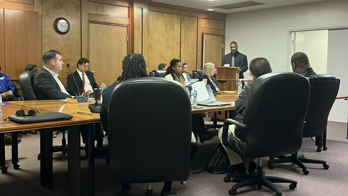 A Housing Authority board meeting