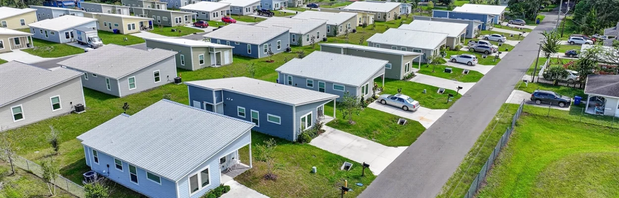 Habitat for Humanity's Volusia Woods community, seen from the air