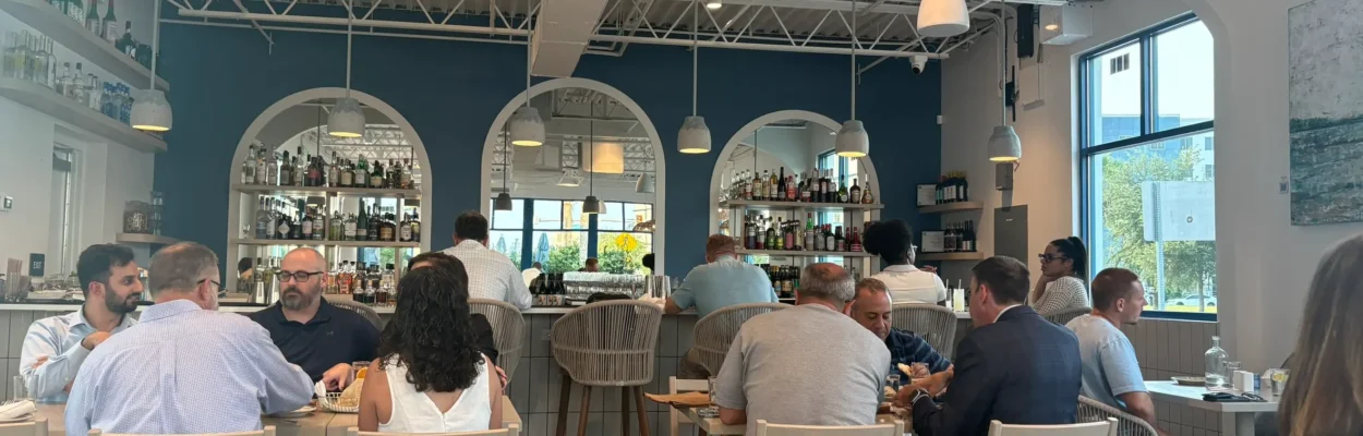 The interior of Alder & Oak at the Hub in Brooklyn