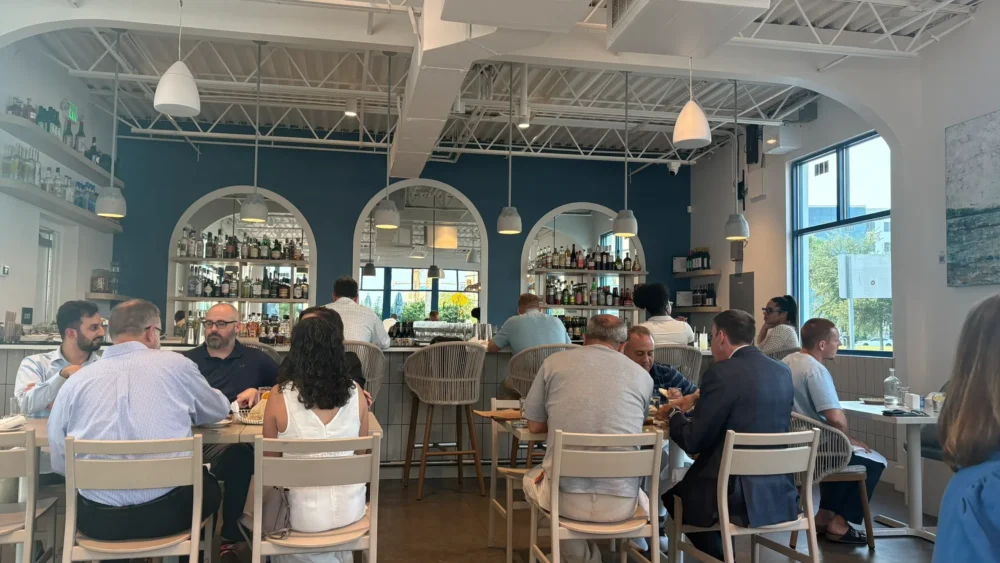 The interior of Alder & Oak at the Hub in Brooklyn