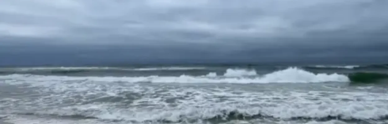Rough surf ahead of Hurricane Isaias along the Gulf Coast.